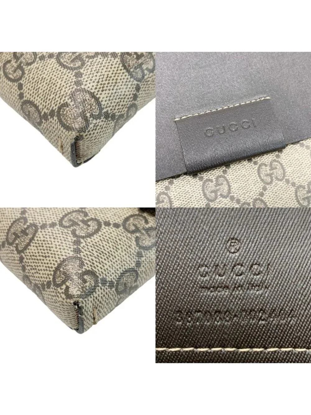 Gucci Clutch GG Supreme Brown